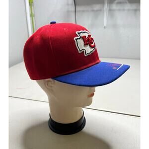 NFL Vintage Kansas City Chiefs Hat Canvas Stitched “KC” Emblem Stitched SnapBack